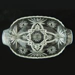 Anchor Hocking Divided Oval Serving Tray Star Of David - Image 2