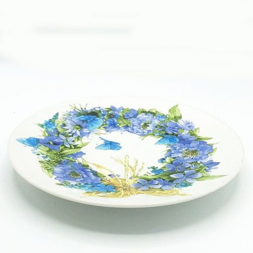 Marjolein Bastin Blue Skies Collectors Plate - Flowers and Butterflies - Image 2