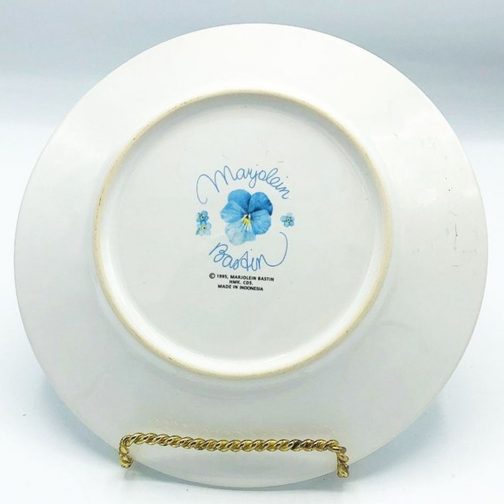 Marjolein Bastin Blue Skies Collectors Plate - Flowers and Butterflies - Image 3
