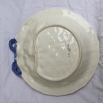 Fitz & Floyd Bustles & Beaus Easter Dish Basket Weave Blue Ribbon Spring Flower - Image 2