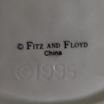 Fitz & Floyd Bustles & Beaus Easter Dish Basket Weave Blue Ribbon Spring Flower - Image 3