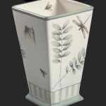 Pfaltzgraff Portfolio Naturewood Pattern Pedestal Vase - Image 2