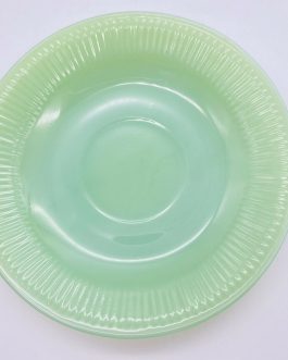 Fire King Jane Ray Jadeite saucer