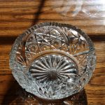 Lead Crystal Bowl Scalloped Sawtooth Rim - Image 2