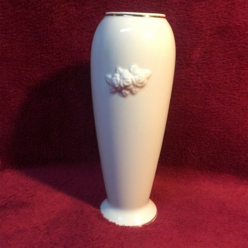 Lenox Small Rose Vase Embossed with Gold Trim - Image 2