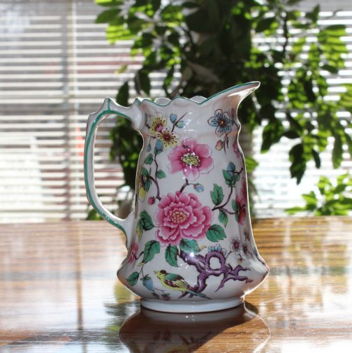 Old Foley James Kent LTD Staffordshire Made in England Chinese Rose Pitcher