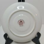 Royalton China Co Translucent Porcelain Saucer White Gold Trim - Image 2