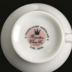 Royalton China Co Translucent Porcelain Teacup White Gold Trim - Image 3