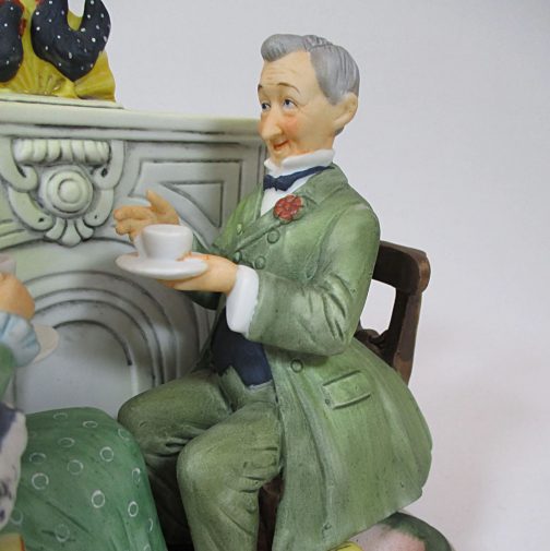 Gorham Norman Rockwell Vintage Times Bisque Porcelain Figurine - Image 2
