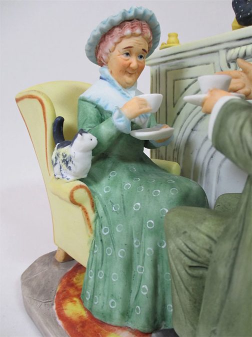 Gorham Norman Rockwell Vintage Times Bisque Porcelain Figurine - Image 3
