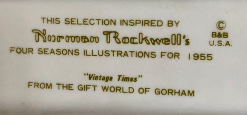 Gorham Norman Rockwell Vintage Times Bisque Porcelain Figurine - Image 6