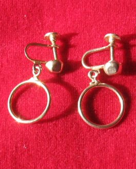 Gold Tone Dangling Earrings