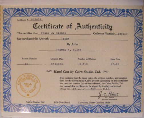 Tom Clark Gnome "Teddy" with Certificate of Authenticity - Image 6