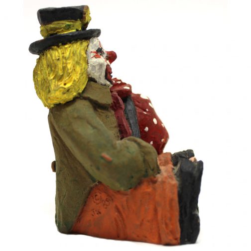 Vintage Seated Hobo Clown Figurine - Image 4
