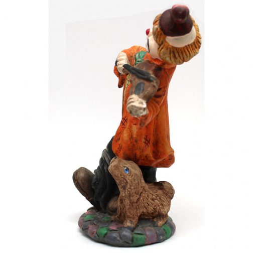 Vintage Ceramic Clown Playing Violin With Dog Figurine - Image 2