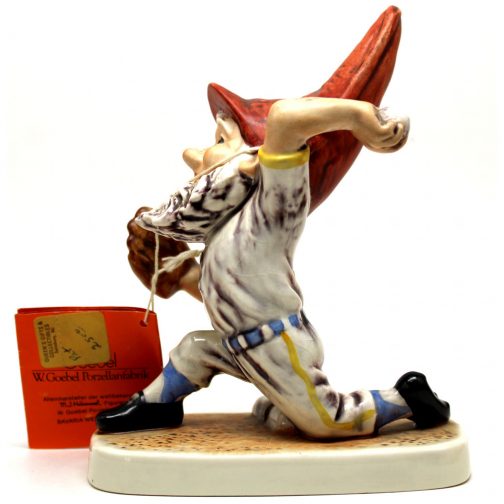 Goebel Pat the Baseball Player Gnome Lefty Pitcher Figurine With Co Boy Story! - Image 2