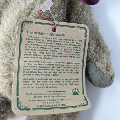Boyds Bears #1364 Jointed Plush Bear with Tag - Image 6
