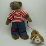 Boyds Bears Walking the Dog