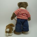 Boyds Bears Jointed Plush Bear Walking His Dog - Image 2