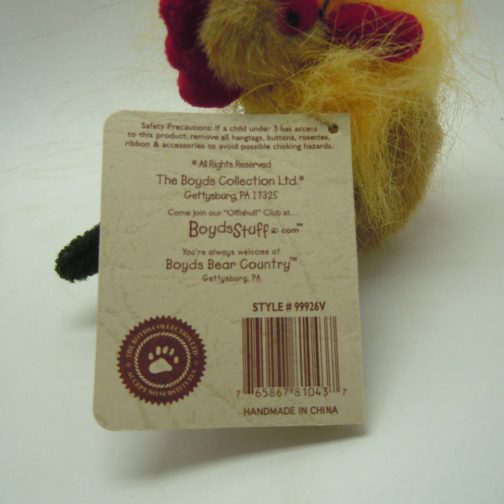 Boyds Bears "Rooster McStrutten" Mini 3" Chicken with Tag - Image 7