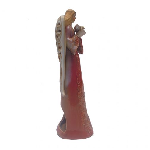 Angel Holding Dove Incense Or Candle Burner - Image 4
